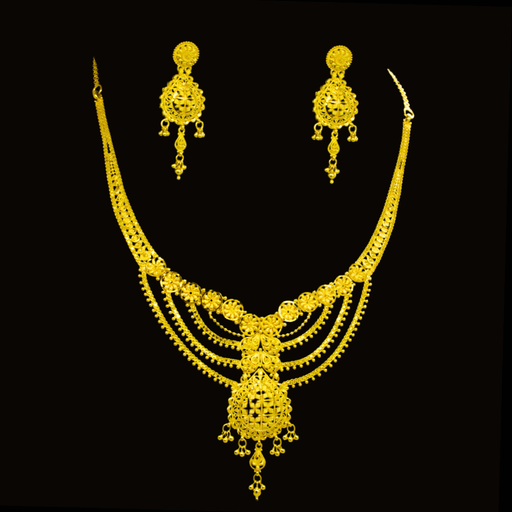 22K Gold Necklace Set